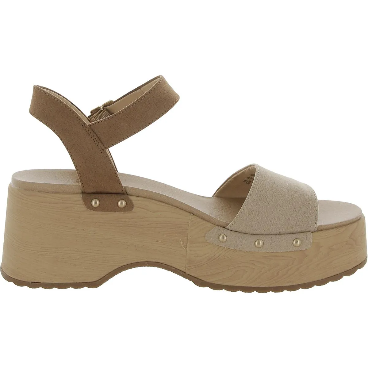 Dublin Womens Studded Ankle Strap Platform Sandals