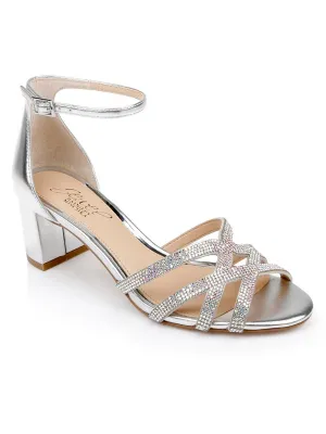 Dulce Womens Embellished Faux Leather Block Heel