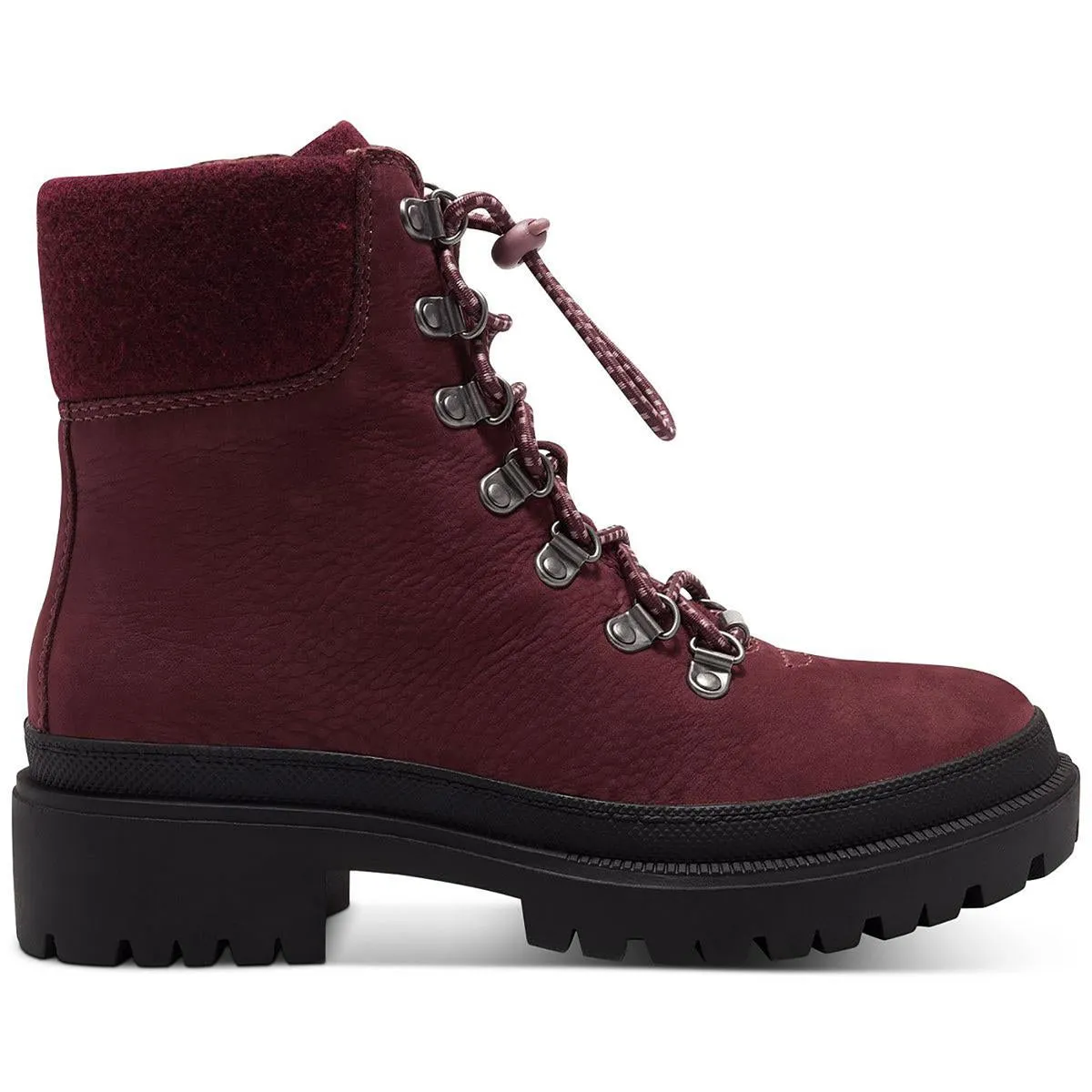 Eavan Womens Suede Ankle Combat & Lace-up Boots