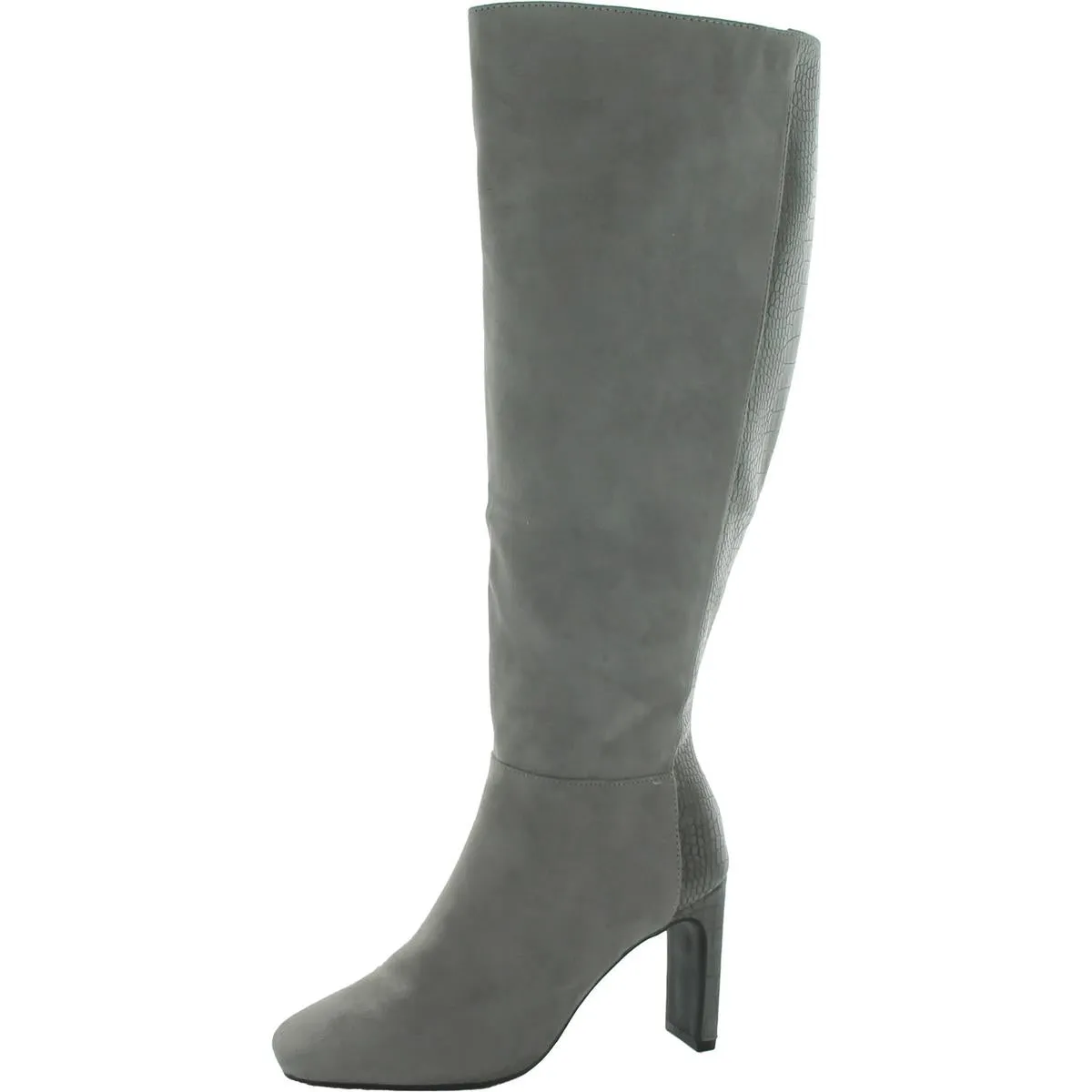 elisabeth Womens Zip Up Snake Print Knee-High Boots