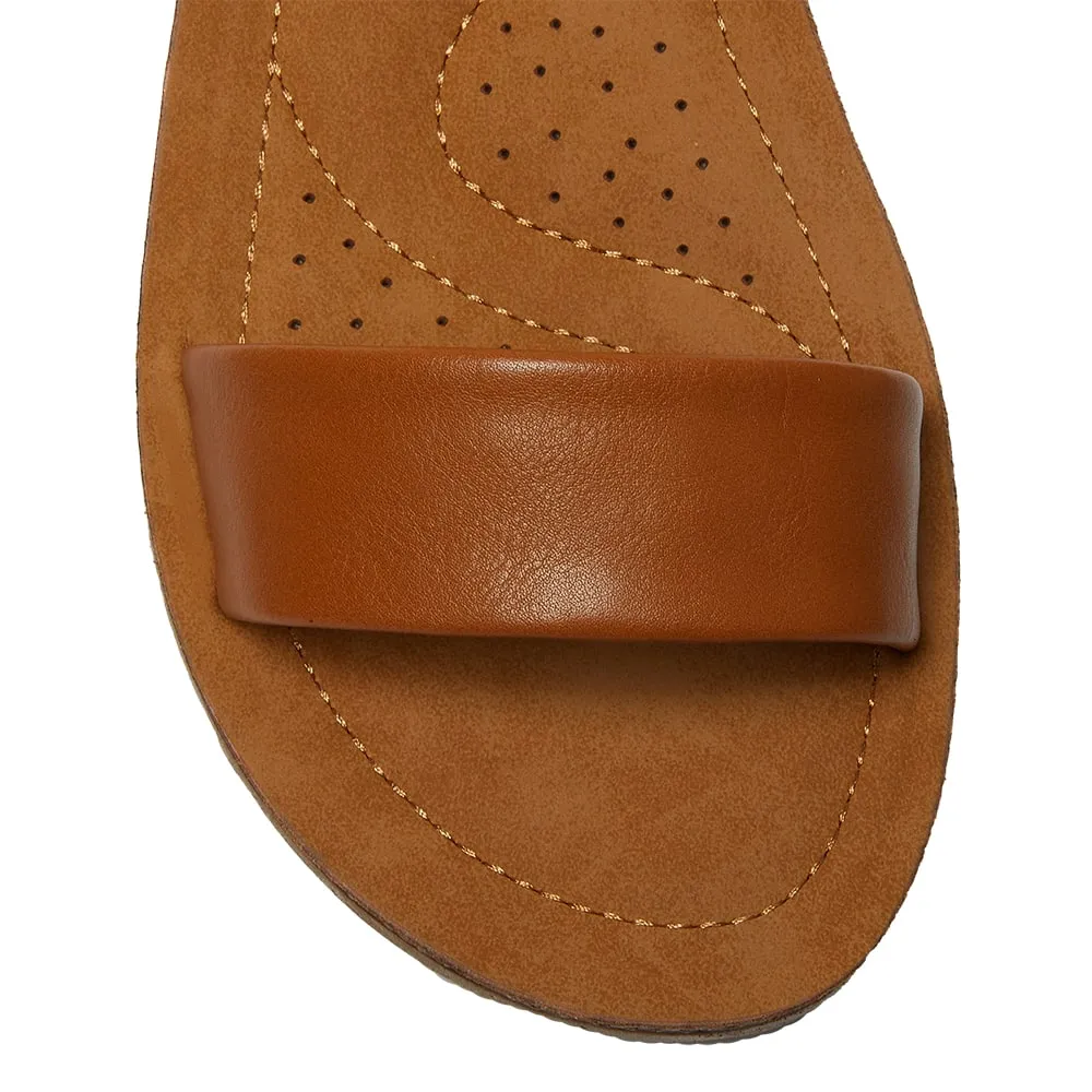 Eliza Sandal in Tan Smooth