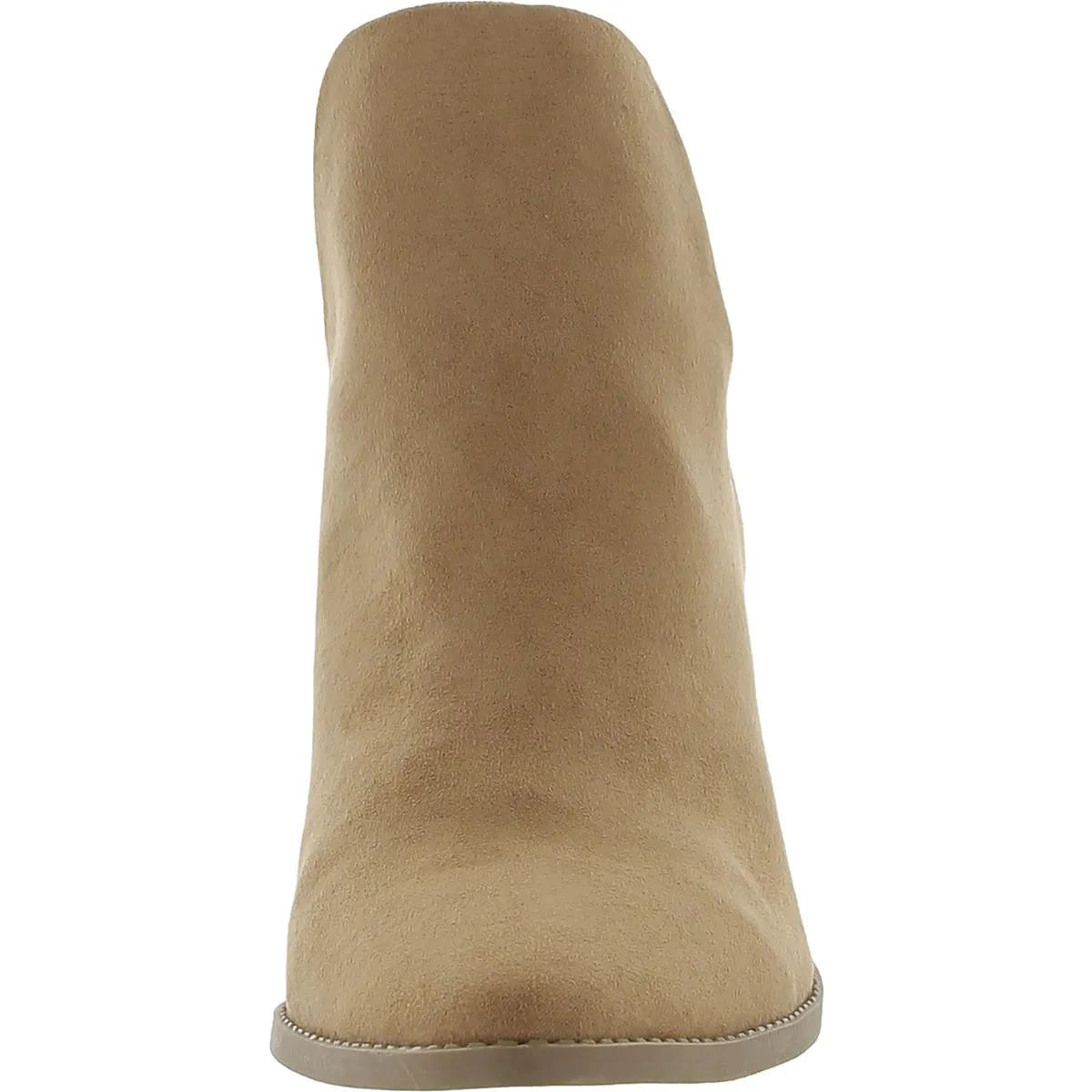 Elizaa Womens Faux Leather Block Heel Ankle Boots