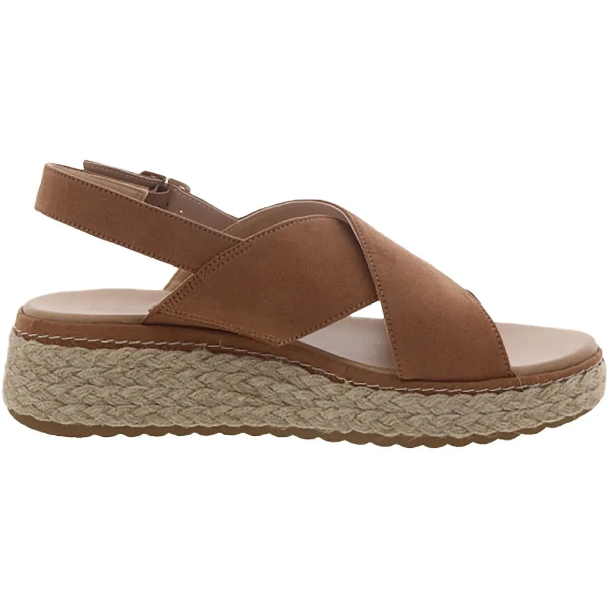 Ember Womens Criss-Cross Platform Slingback Sandals