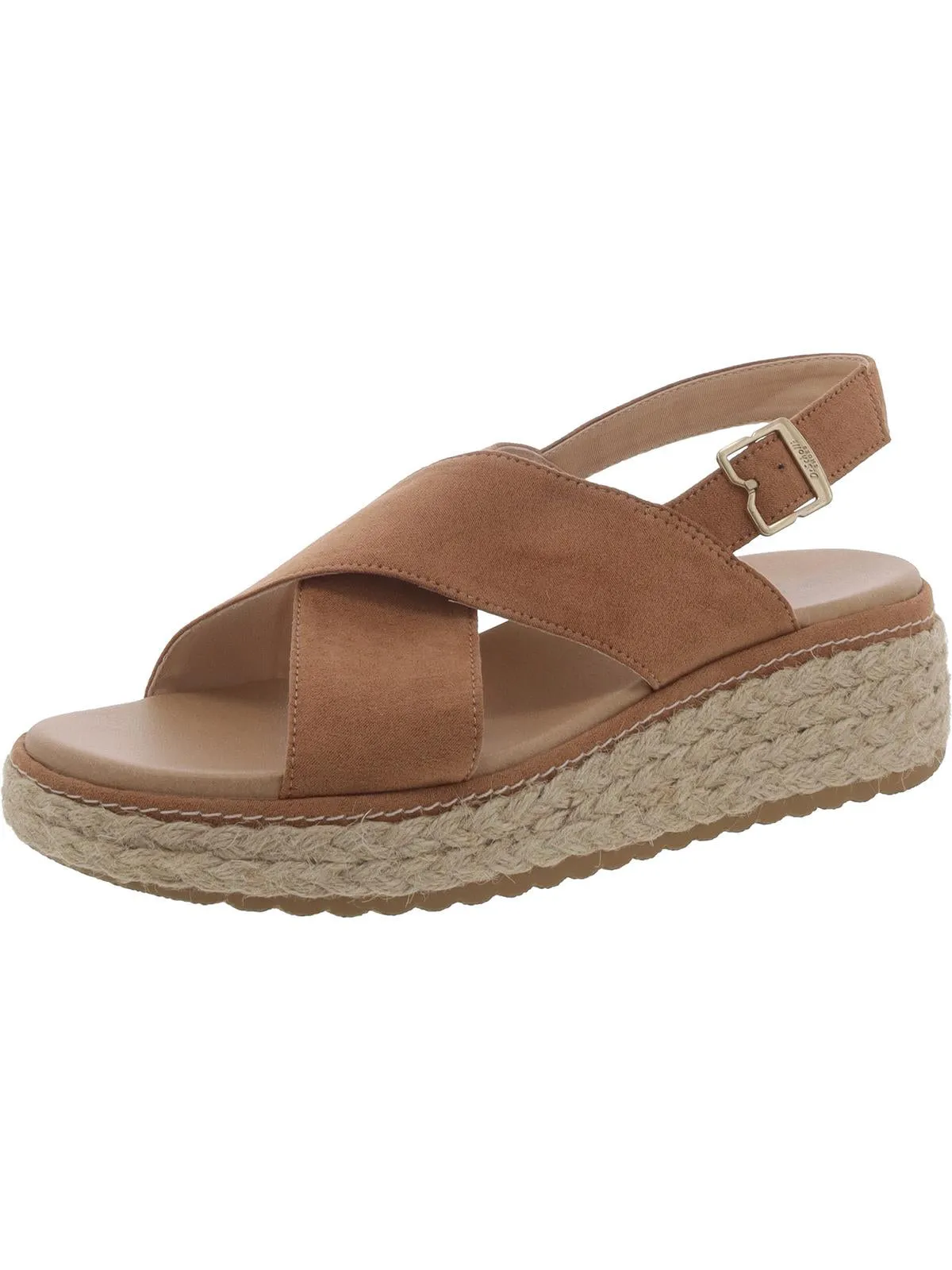 Ember Womens Criss-Cross Platform Slingback Sandals