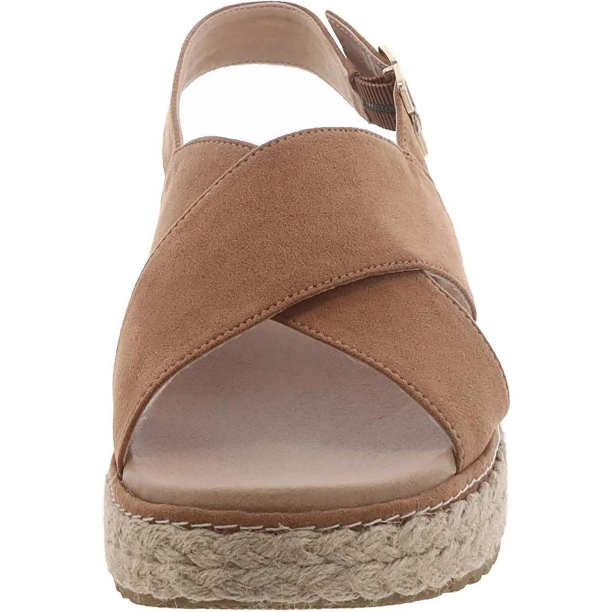 Ember Womens Criss-Cross Platform Slingback Sandals