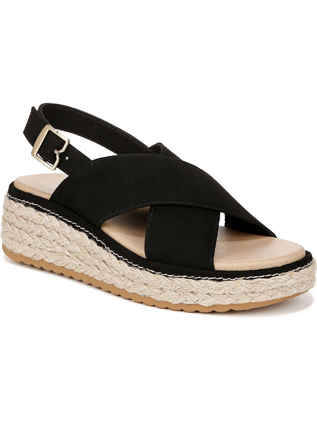 Ember Womens Criss-Cross Platform Slingback Sandals