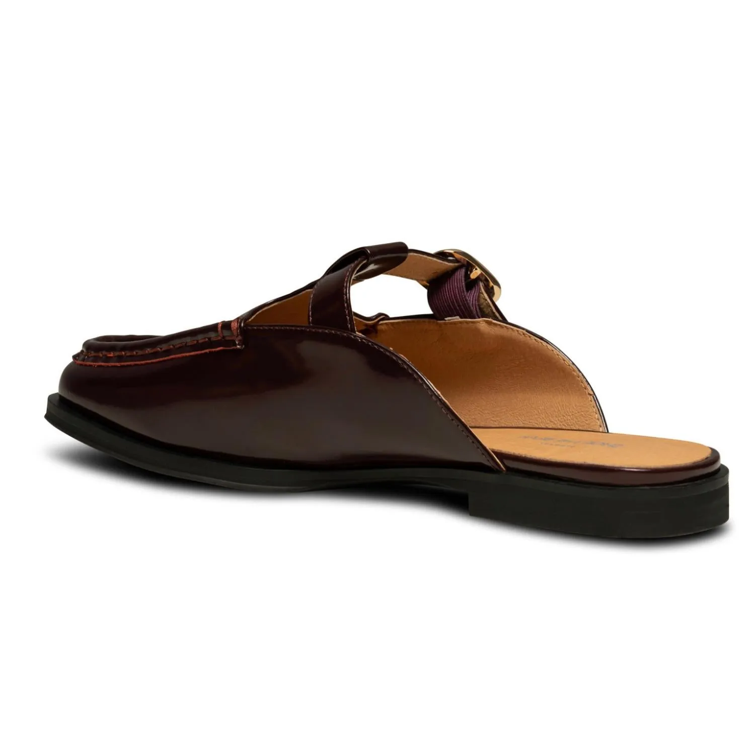 Erika Slide In Bordeux High Shine