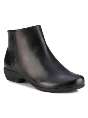 EZRA Womens Leather Ankle Boots