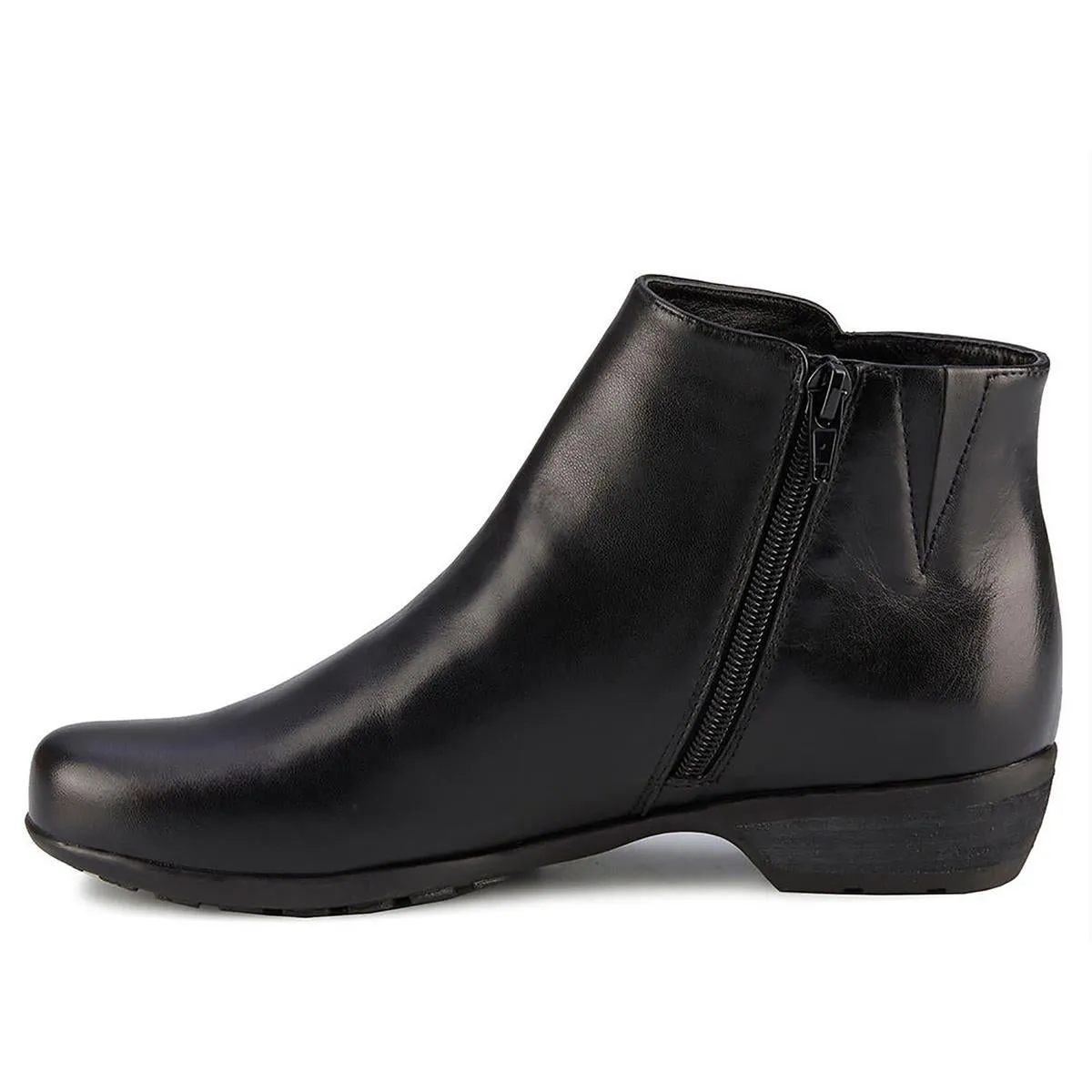 EZRA Womens Leather Ankle Boots