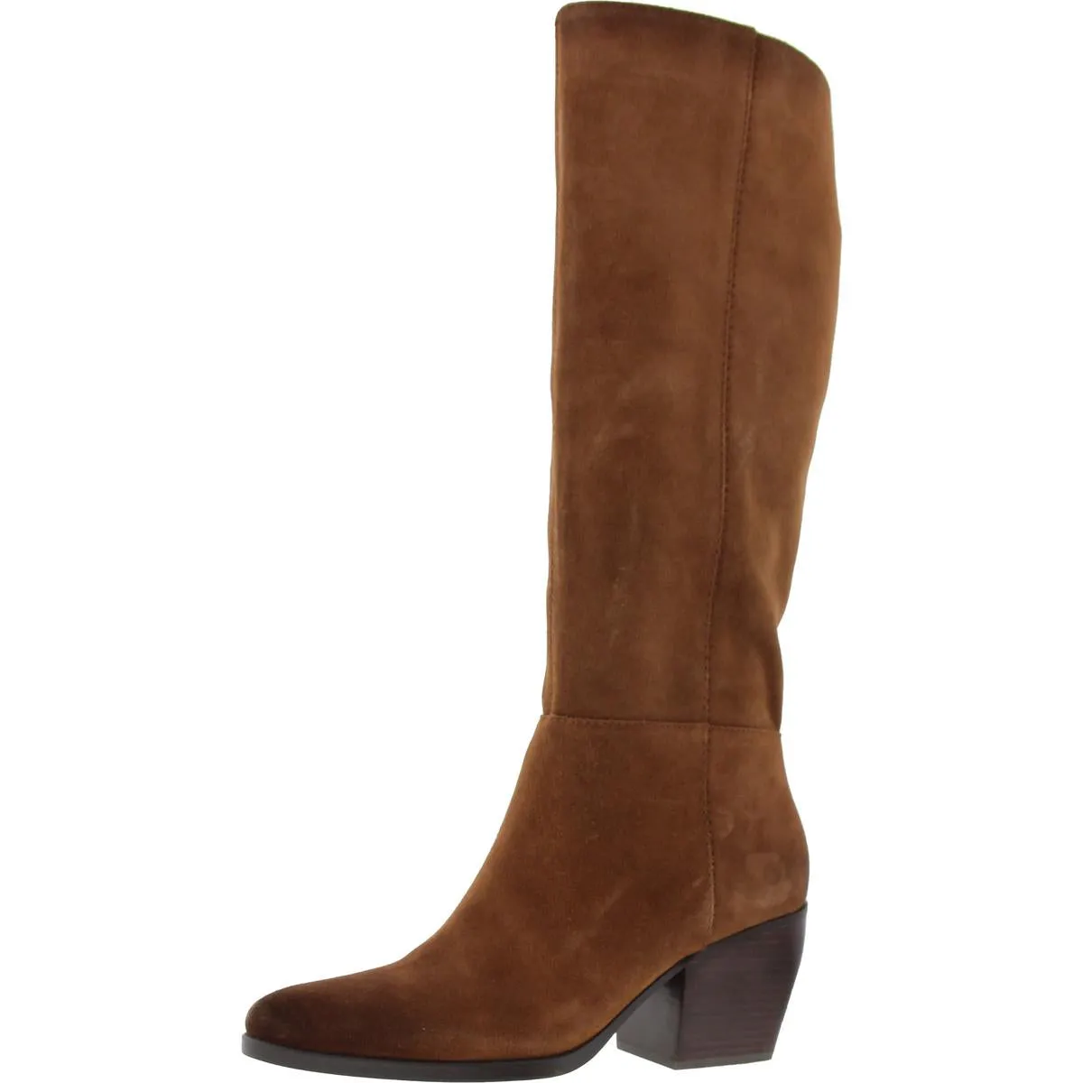 Fae Womens Zipper Block Heel Knee-High Boots