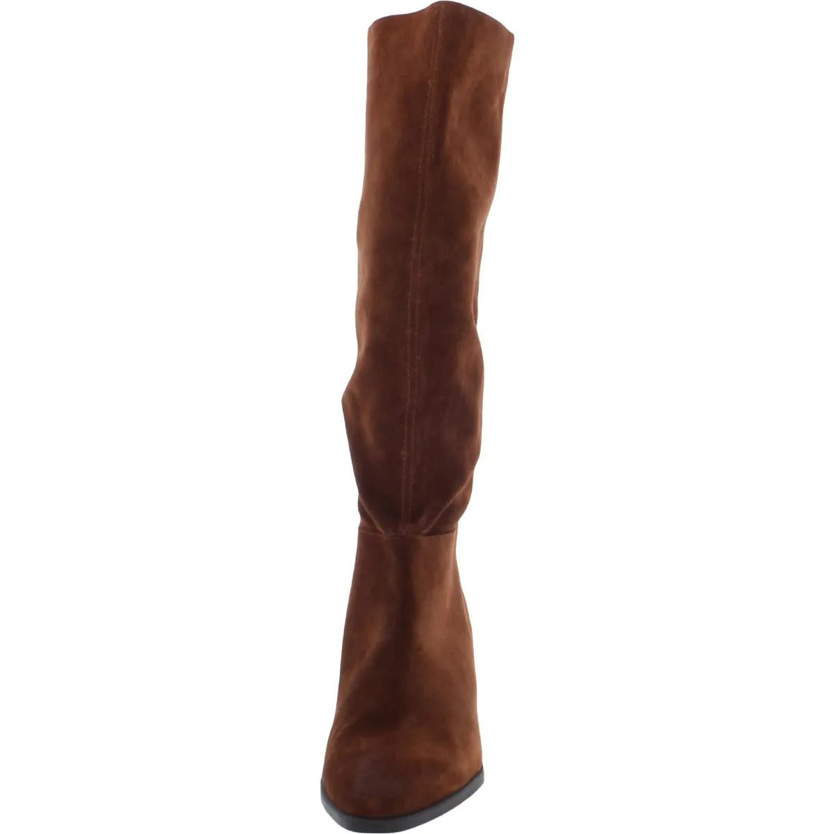 Fae Womens Zipper Block Heel Knee-High Boots