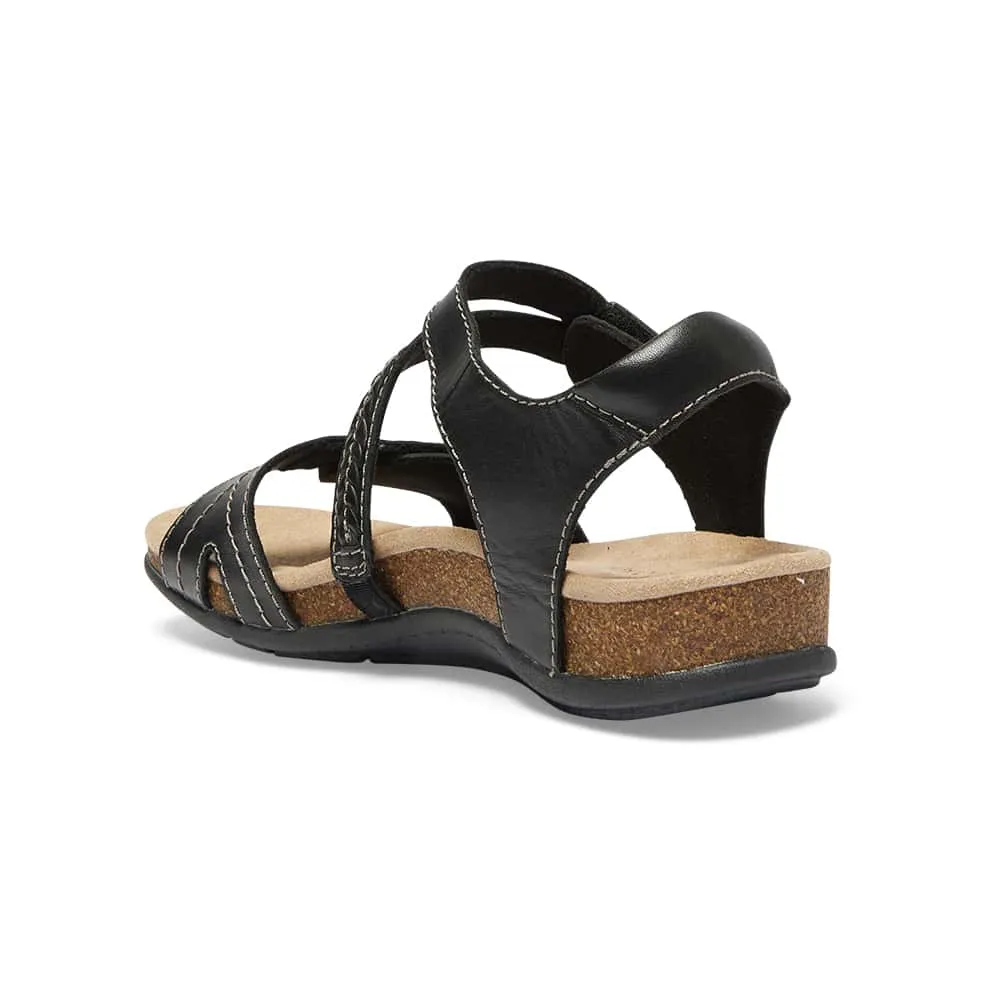 Fandango Sandal in Black Leather