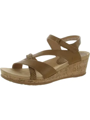 Farah Womens Faux Leather Ankle Strap