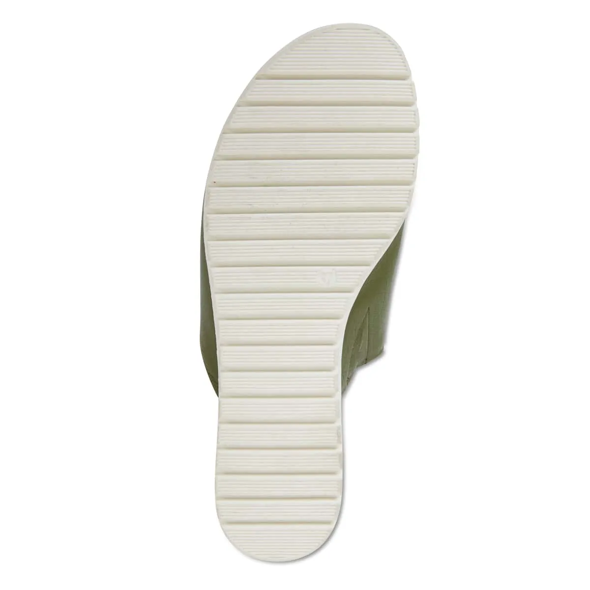 Fate Slide in Khaki Leather