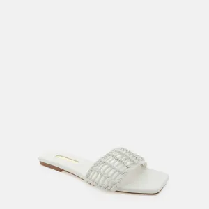 Fayla Slide Sandal In White