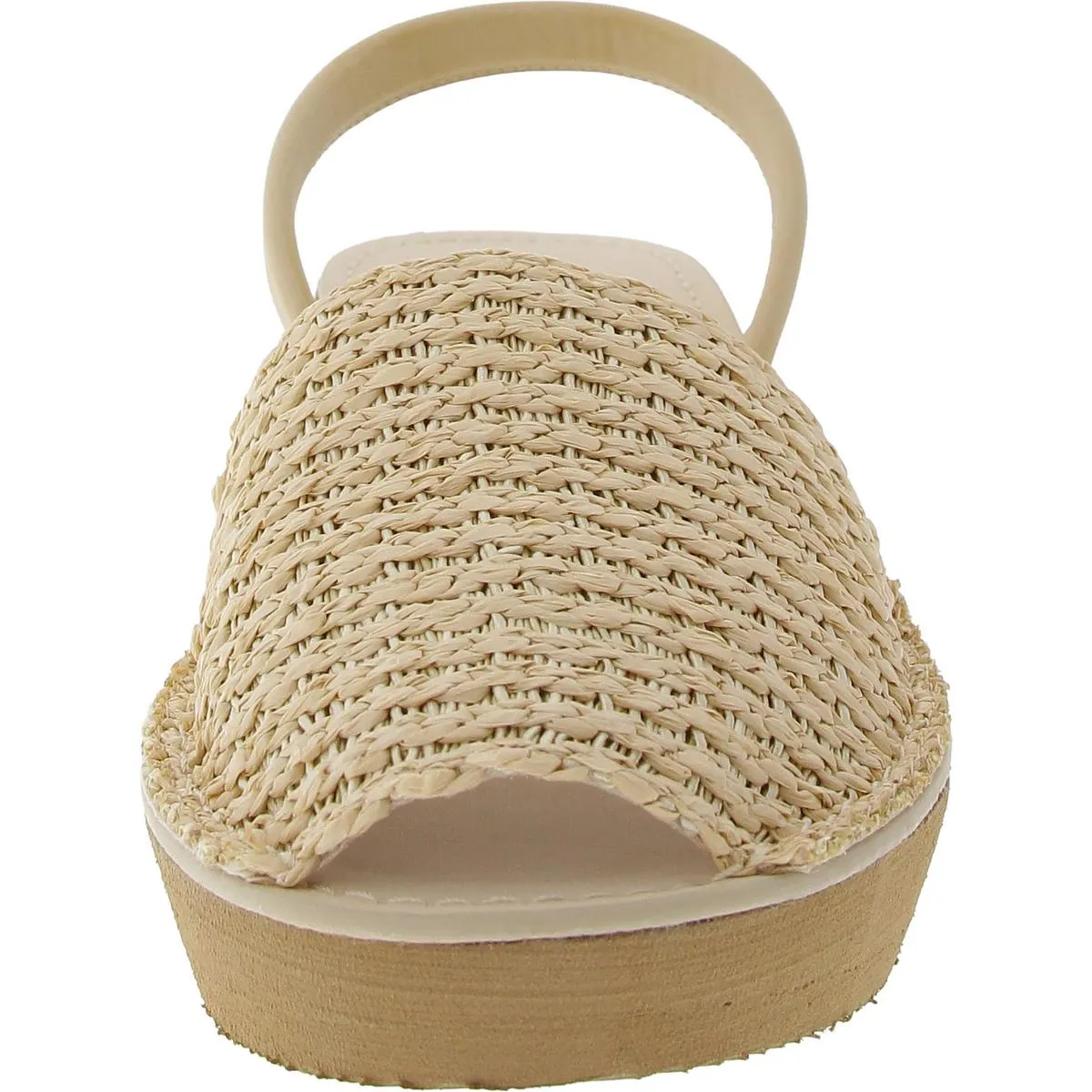 FINE GLASS WEAVE Womens Cushioned Footbed Woven Wedge Sandals