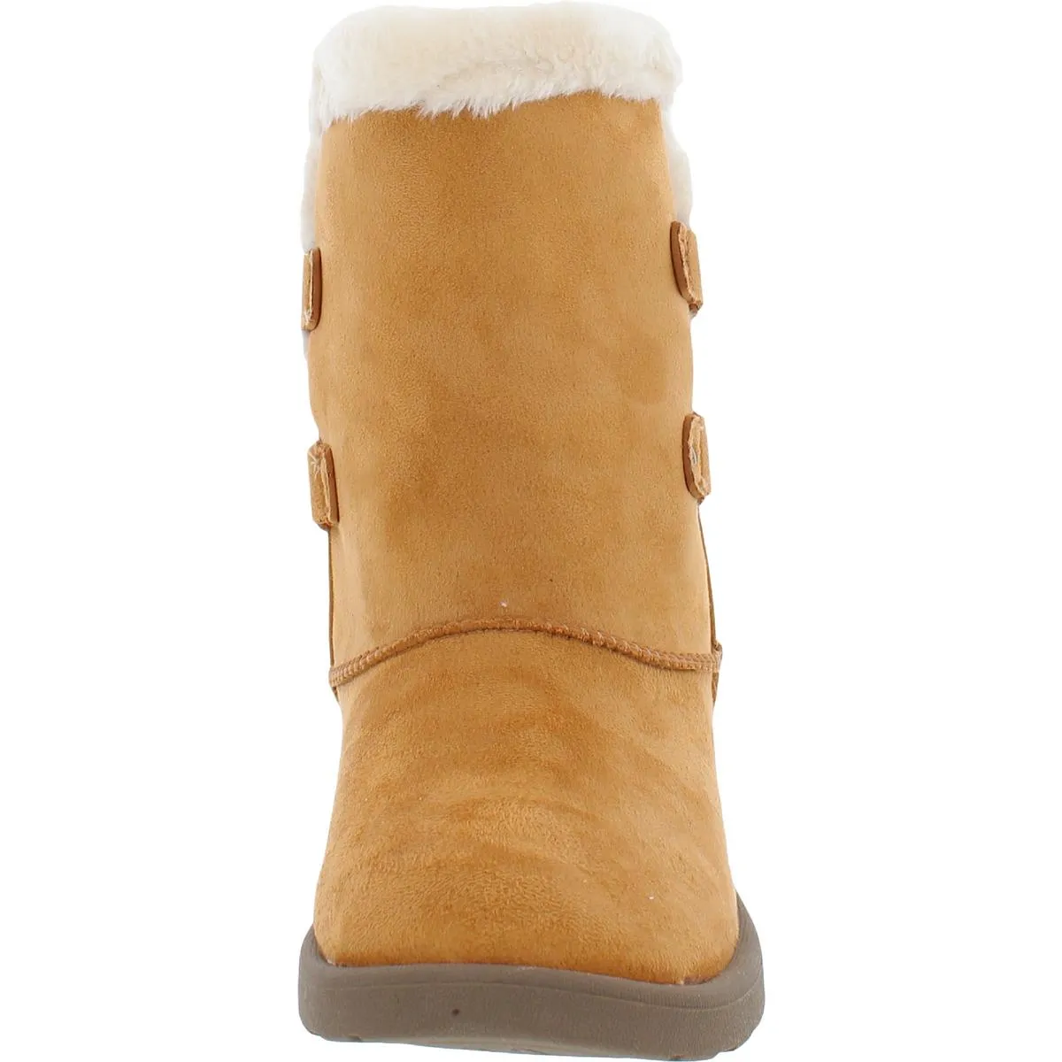Fireside Womens Faux Suede Ankle Winter & Snow Boots