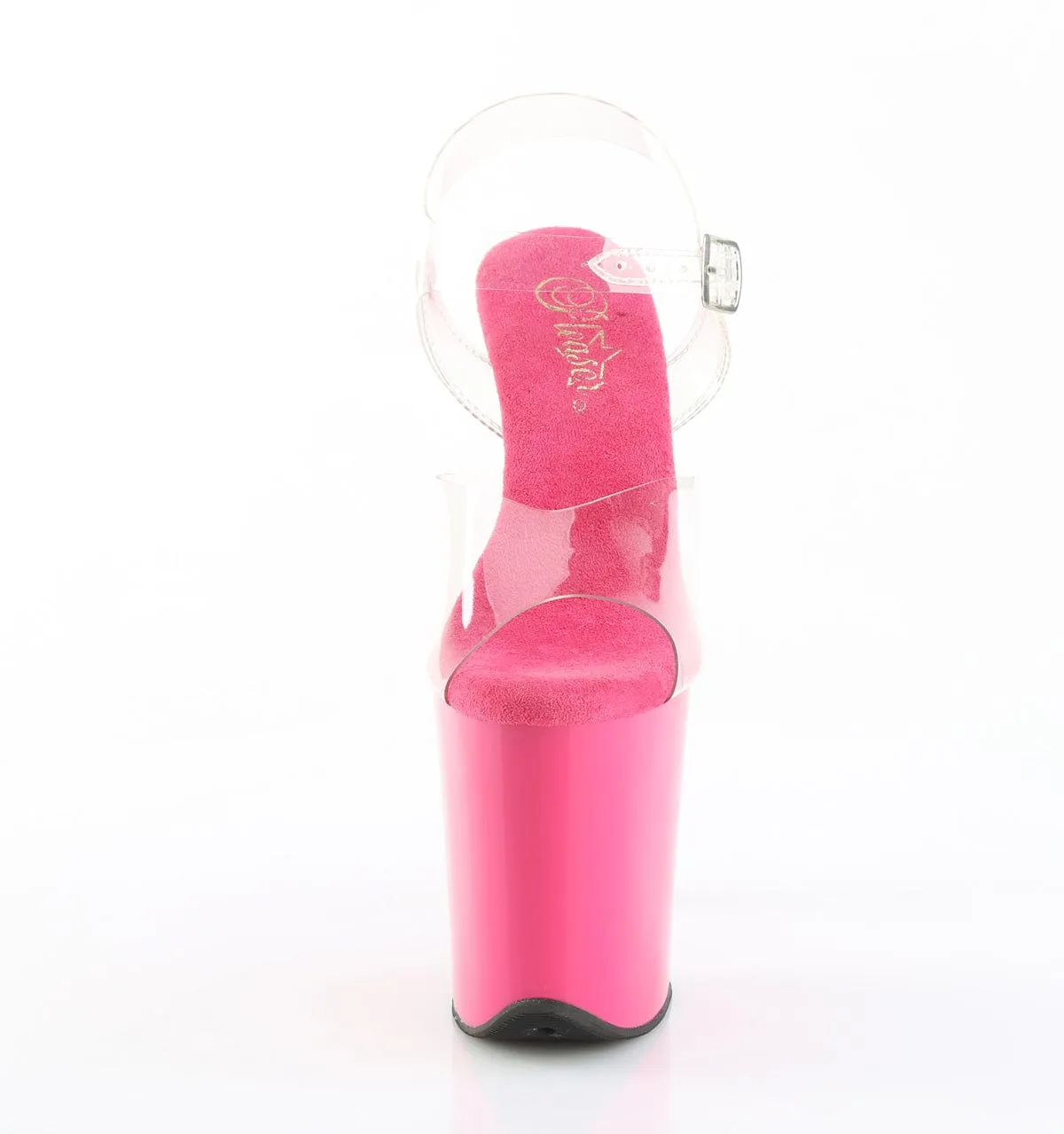 FLAMINGO-808 Platform Shoes Clear/H. Pink
