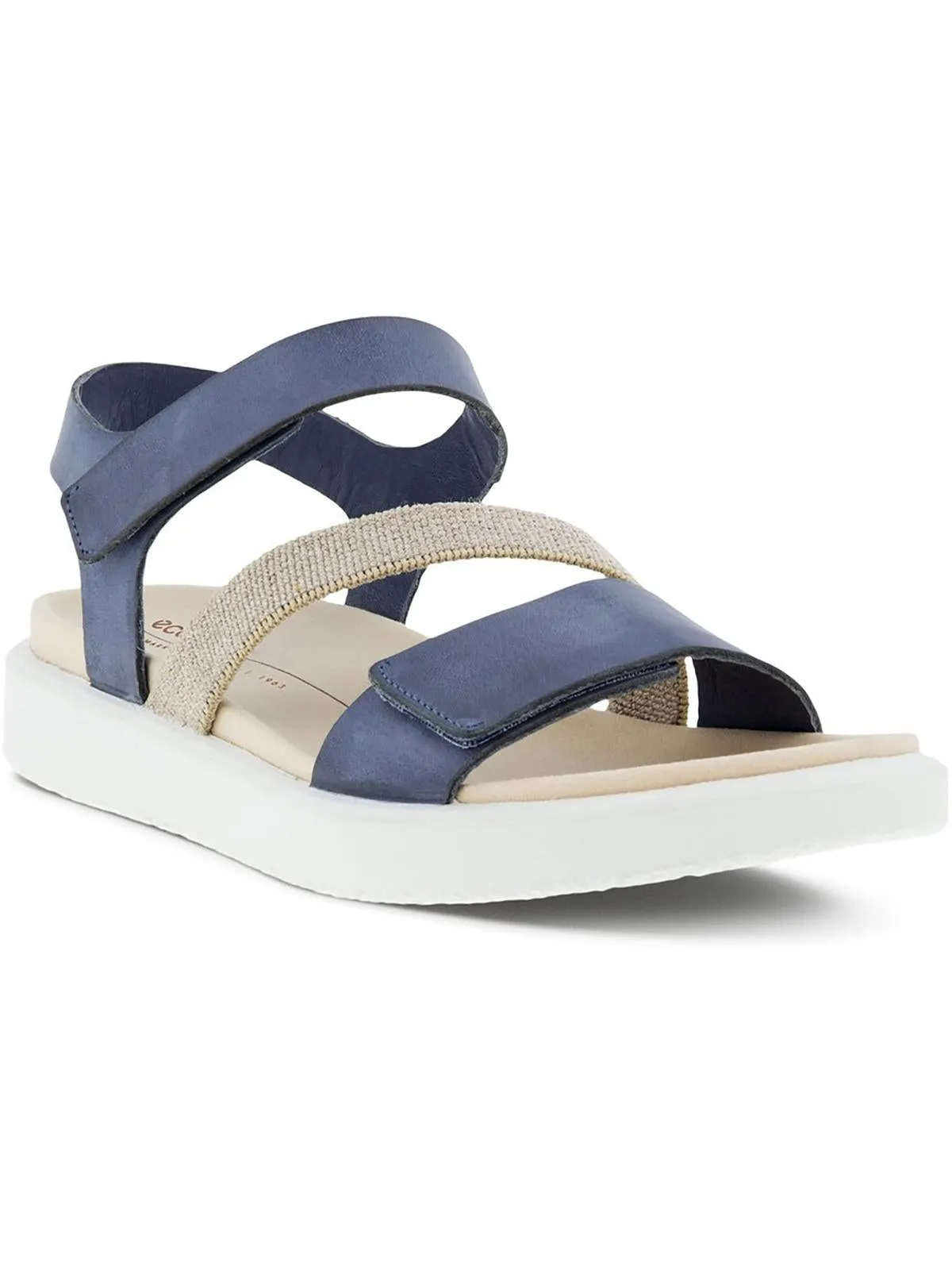 Flowt 2 Womens Velcro Leather Wedge Sandals