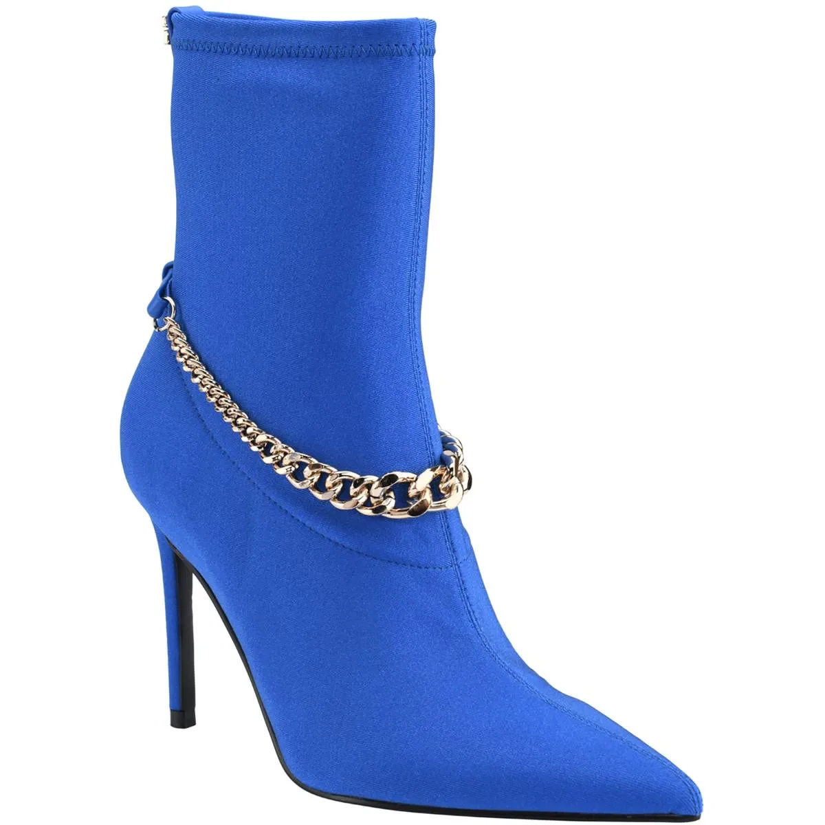 Forsta Womens Chain Satin Ankle Boots