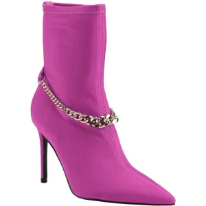 Forsta Womens Chain Satin Ankle Boots
