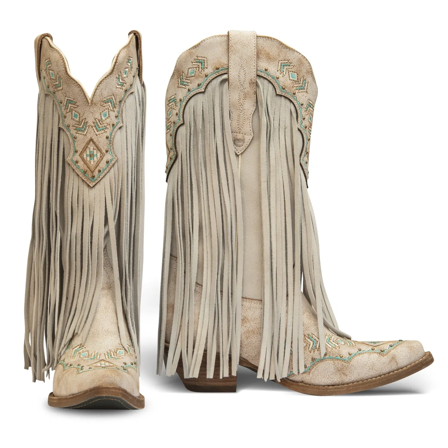 Franny Leather Cowgirl Boots - Classic Western Style & Comfort By Buck & Brana fra