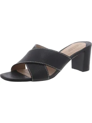 Freddi Womens Leather Dressy Slide Sandals