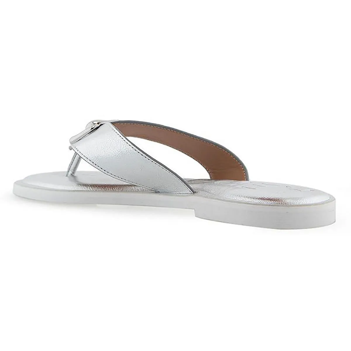 Galen Womens Faux Leather Slip-On Slide Sandals