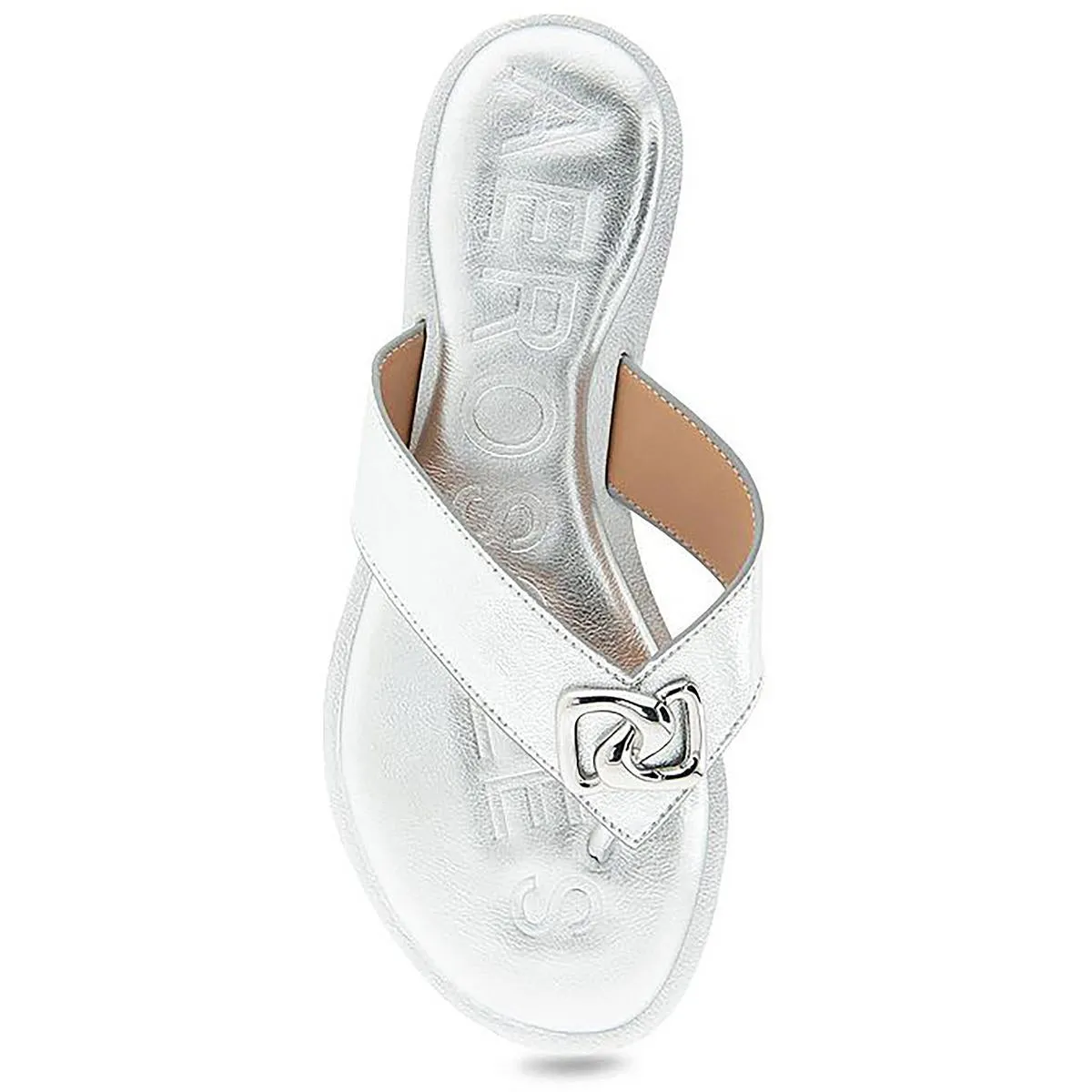 Galen Womens Faux Leather Slip-On Slide Sandals
