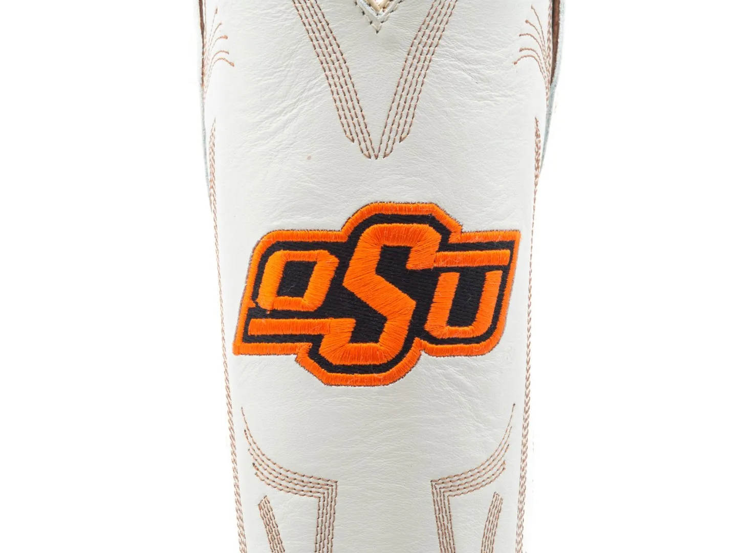 Gameday Boots: Oklahoma State University in Ivory