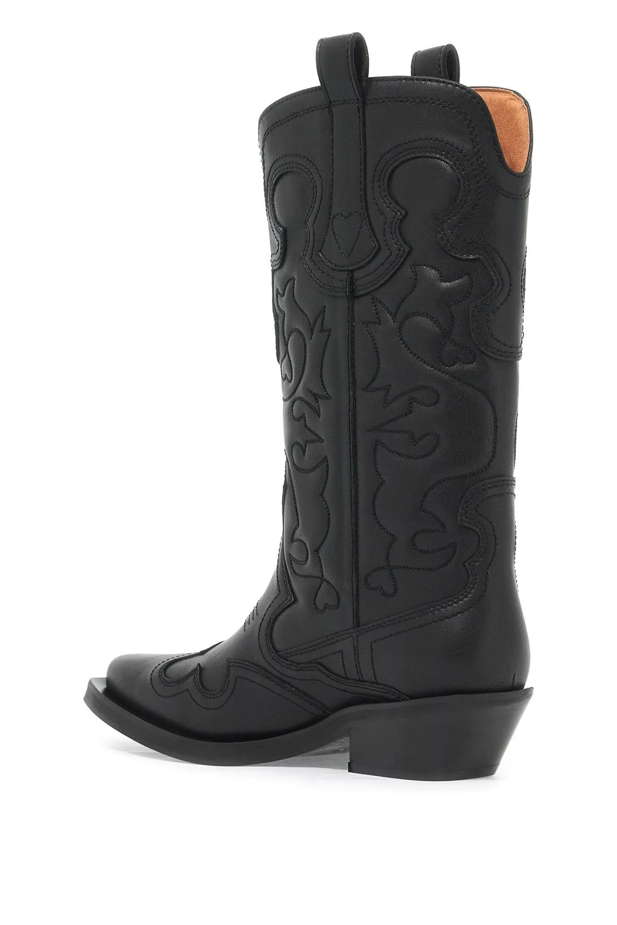 Ganni Women's Embroide Western Boots
