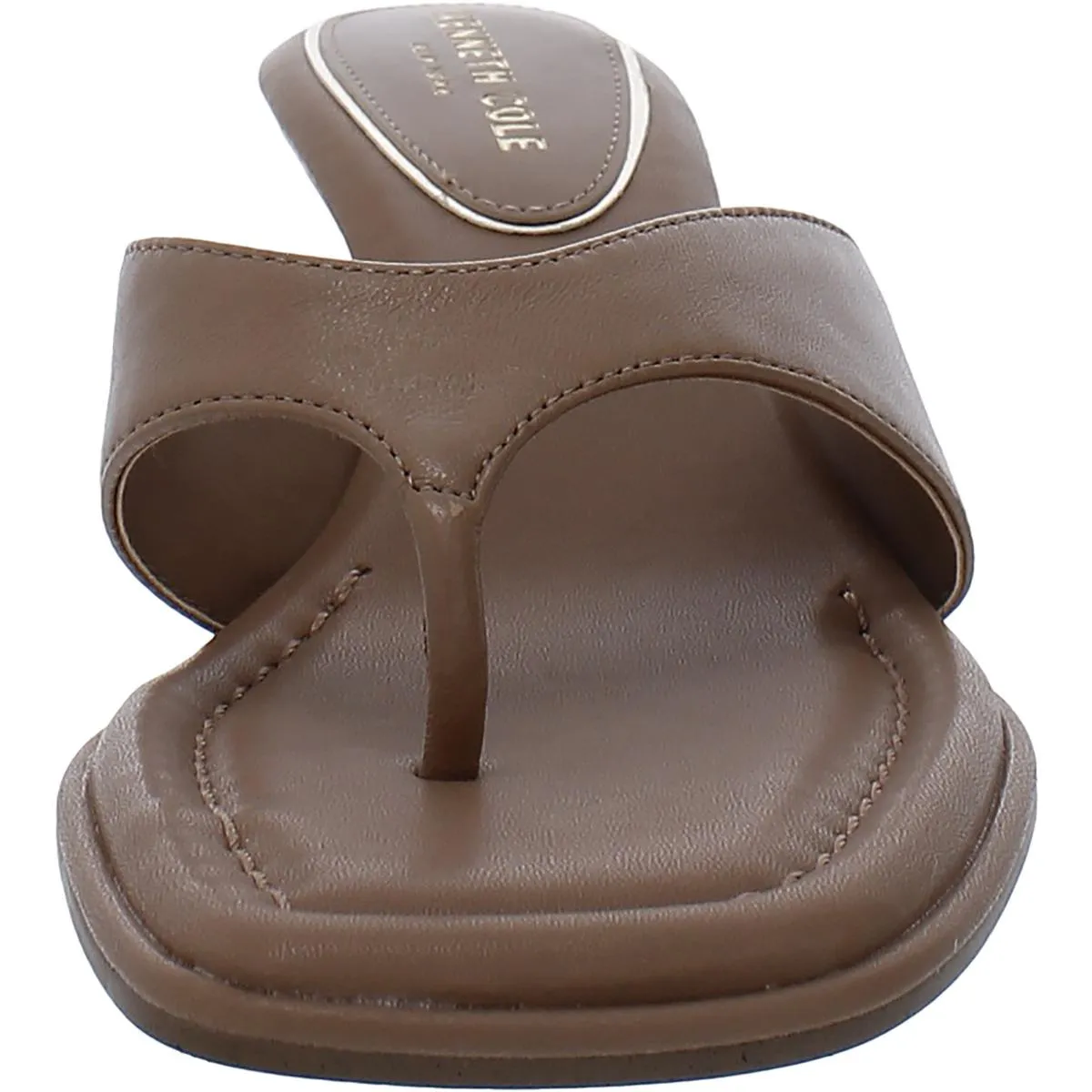 Geneva Womens Leather Dressy Slide Sandals