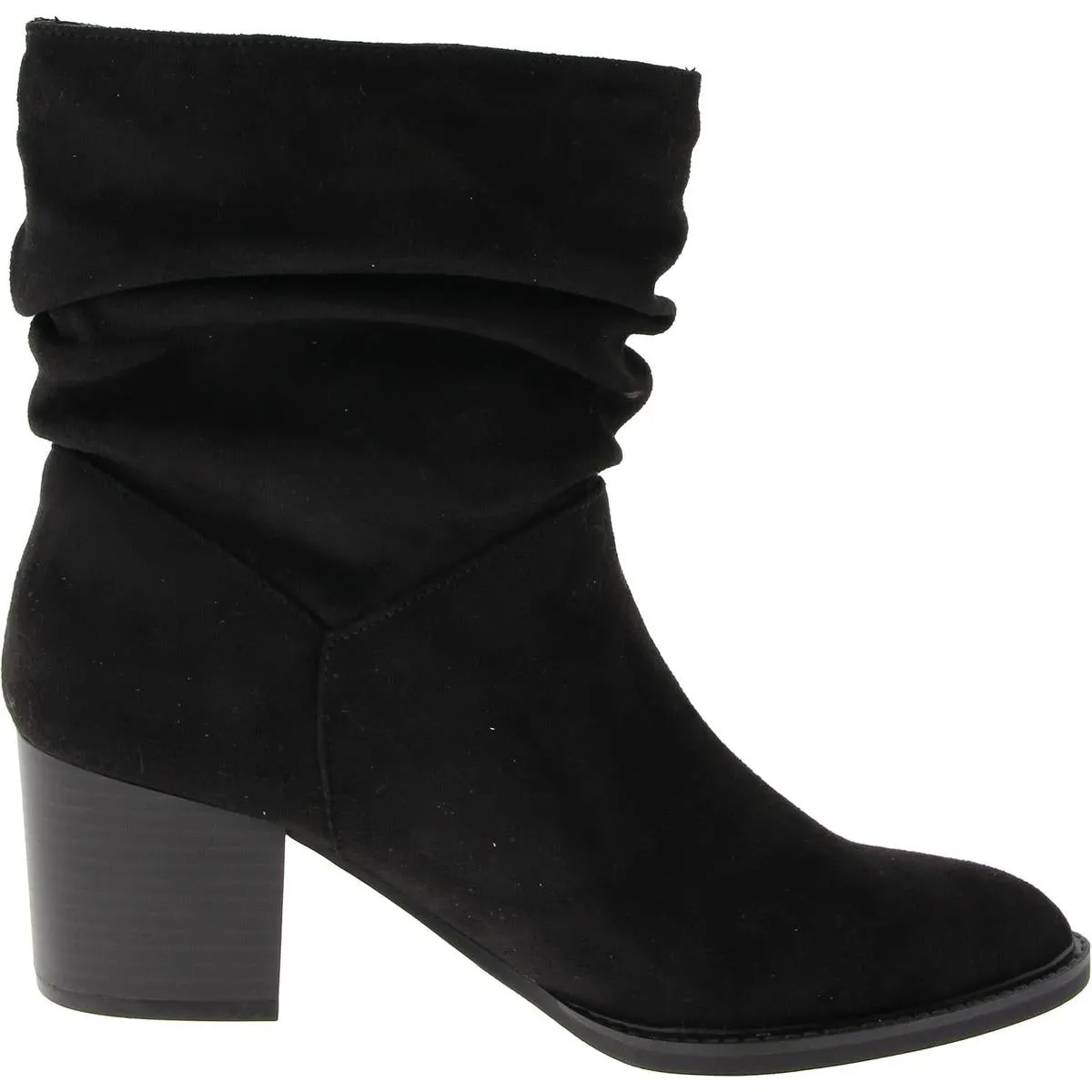GENOVIA Womens Faux Suede Pull On Ankle Boots