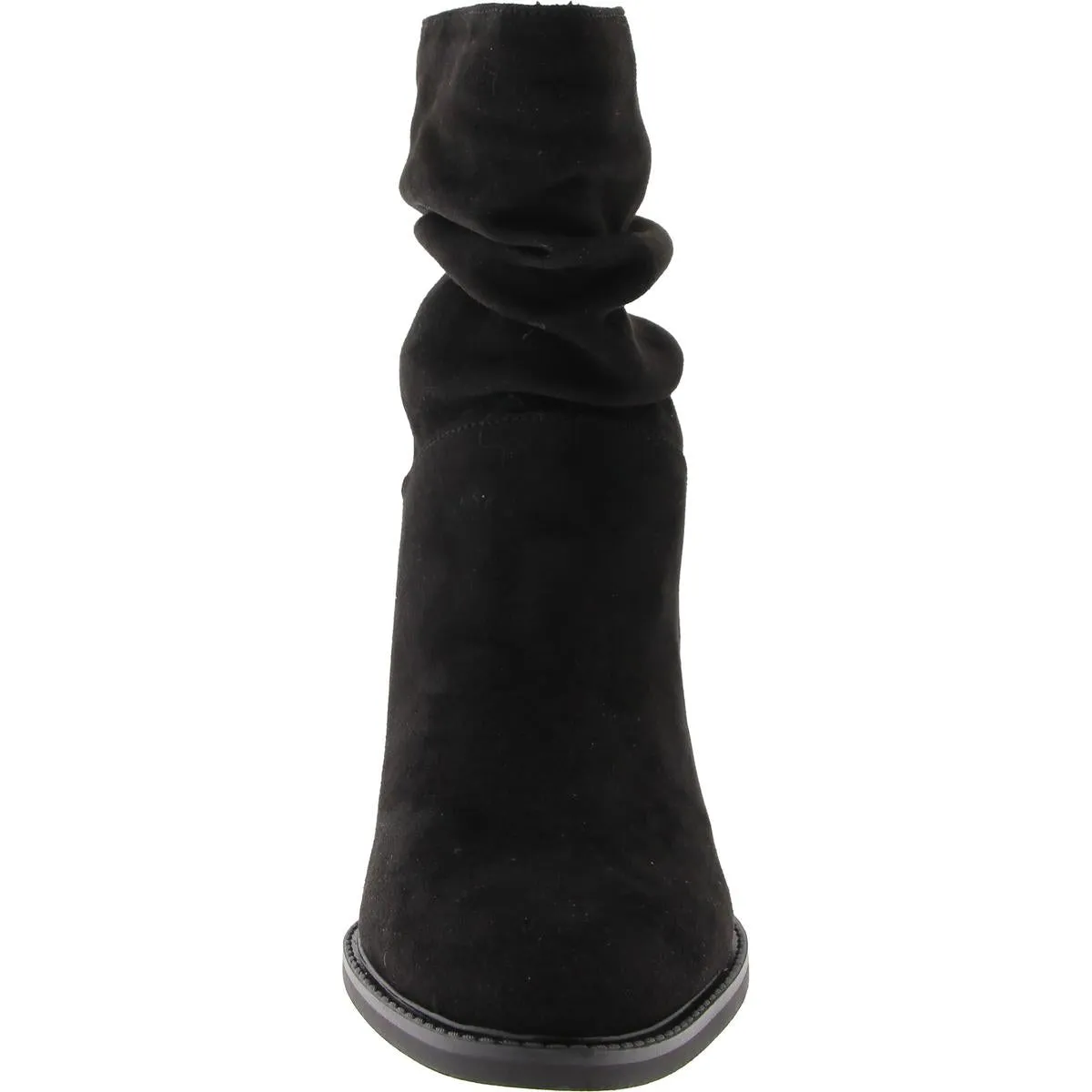 GENOVIA Womens Faux Suede Pull On Ankle Boots