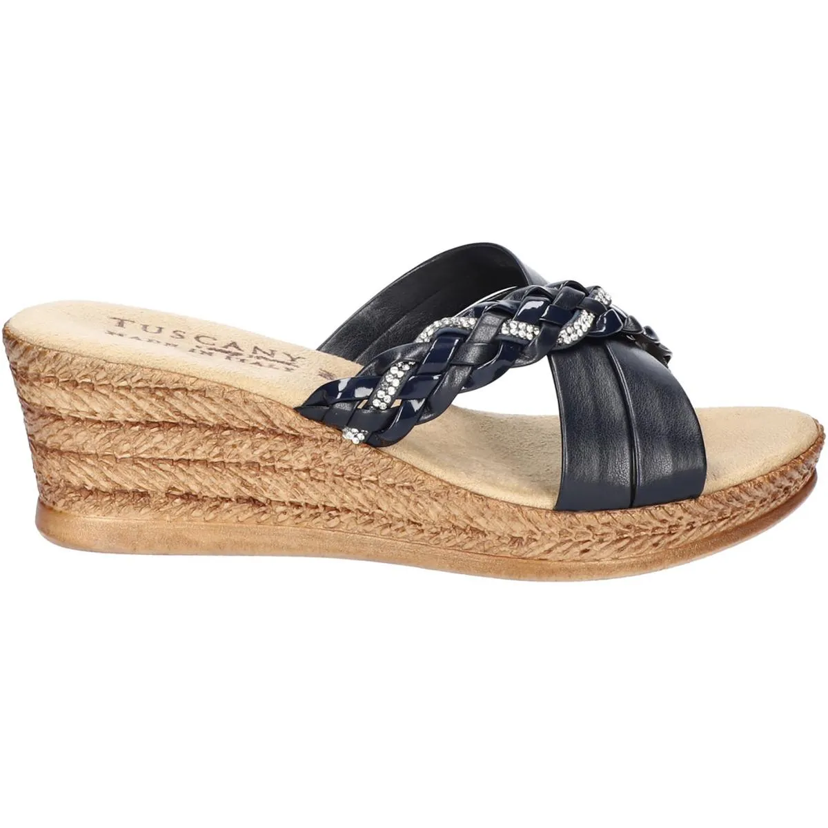 GESSICA Womens Faux Leather Mule Sandals