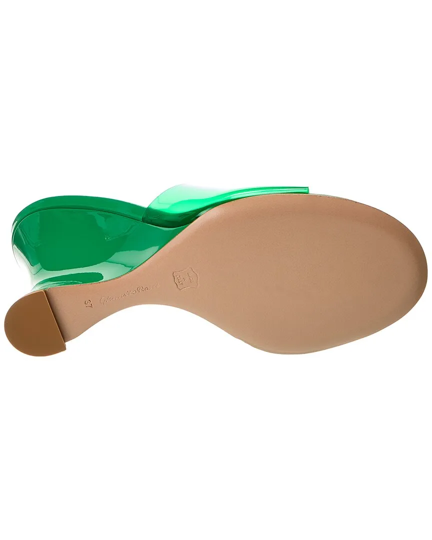 Gianvito Rossi 95 Vinyl & Patent Wedge Sandal