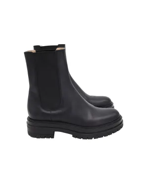 Gianvito Rossi Chester Chelsea Boots in Black Leather