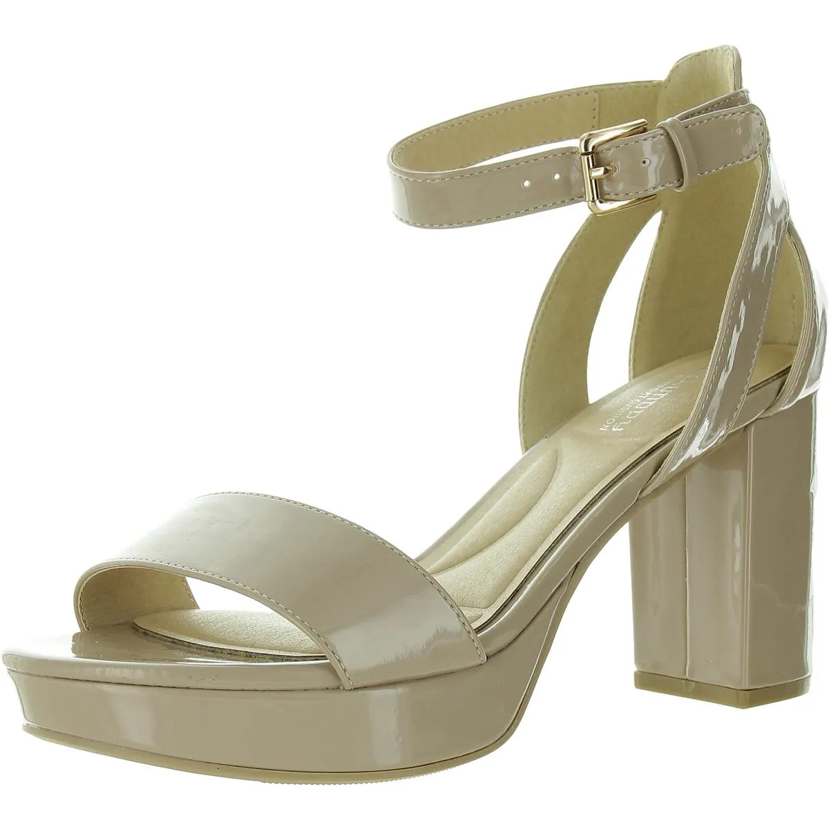Go On Womens Ankle Strap Heels Block Heel