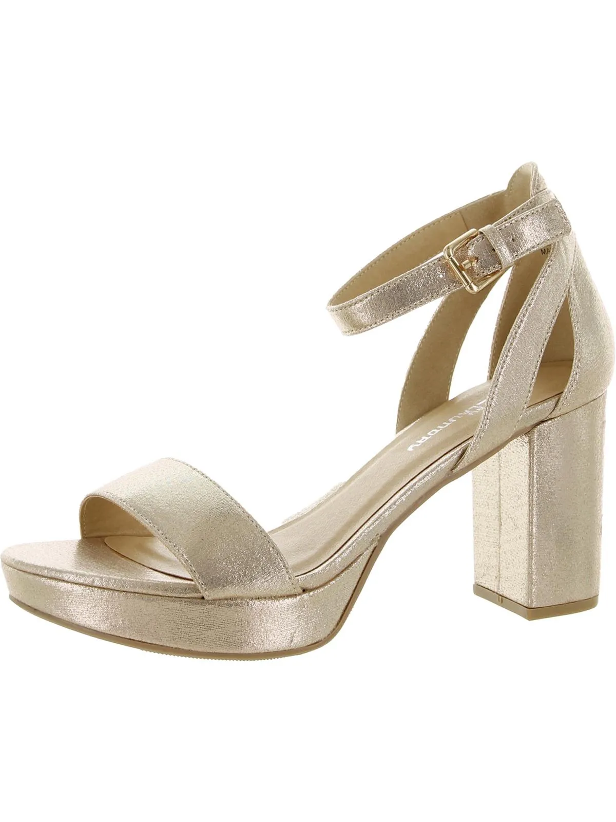 Go On Womens Ankle Strap Heels Block Heel