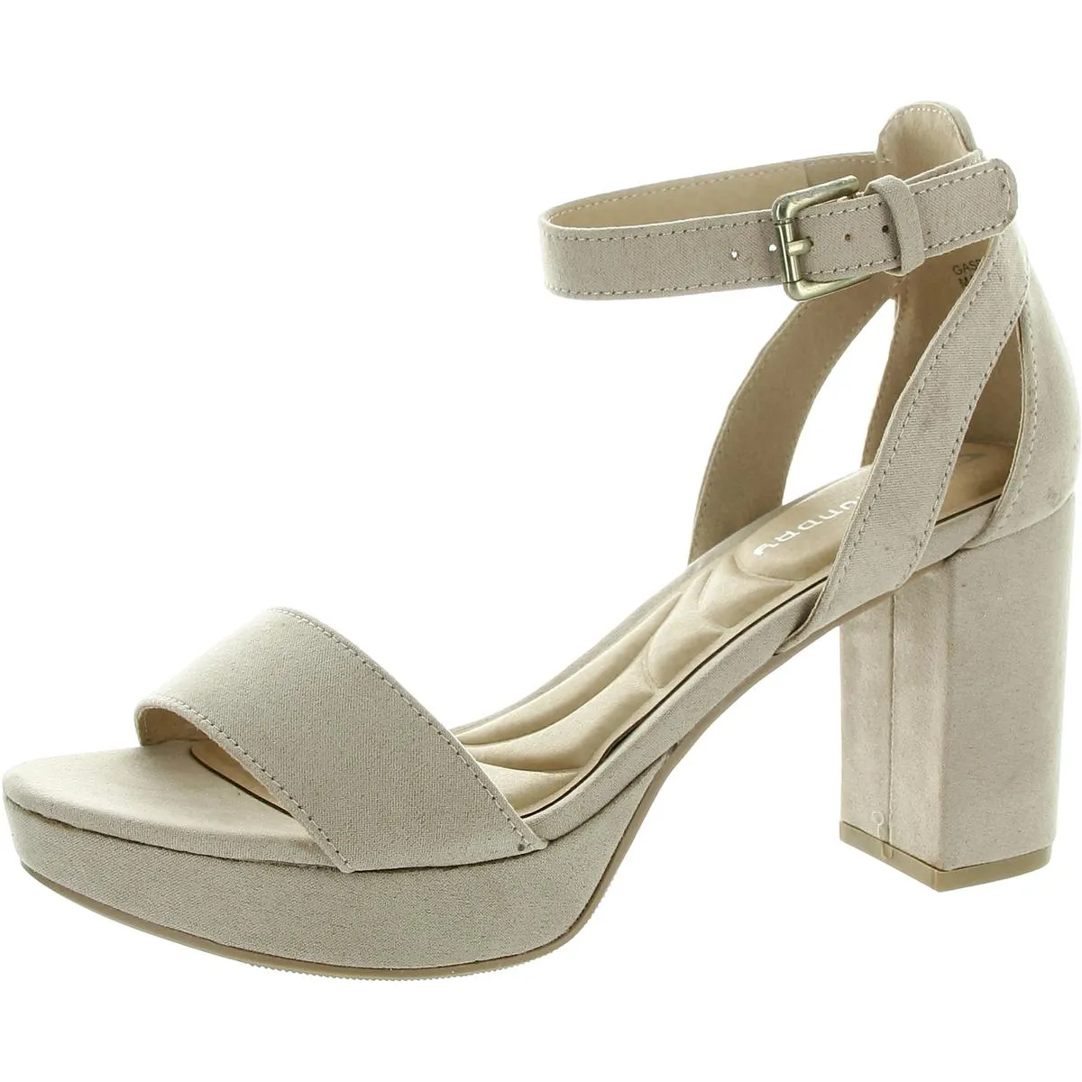 Go On Womens Ankle Strap Heels Block Heel