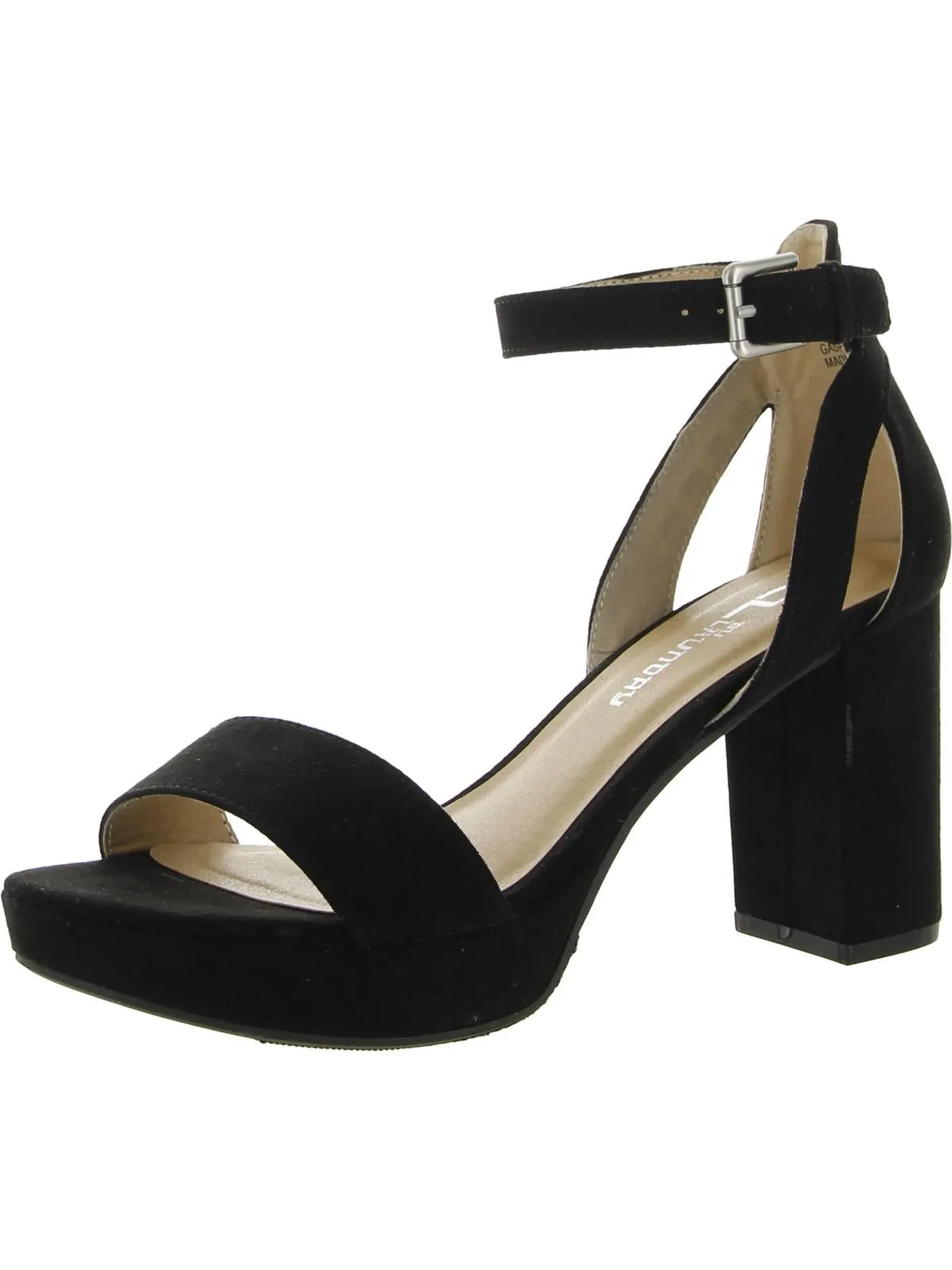 Go On Womens Ankle Strap Heels Block Heel