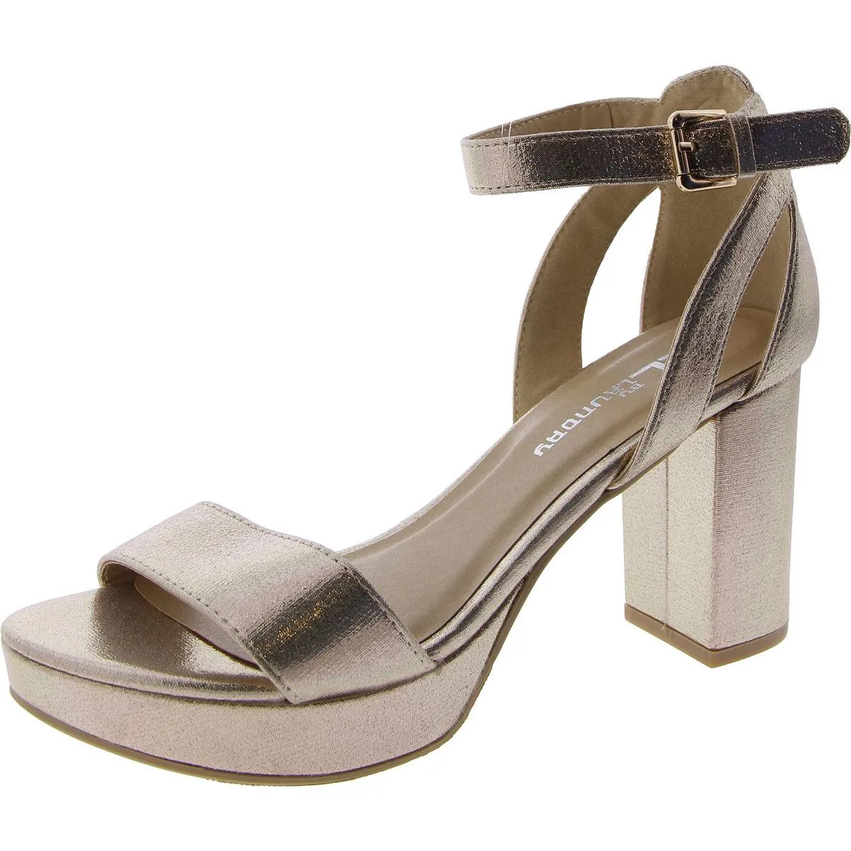 Go On Womens Ankle Strap Heels Block Heel