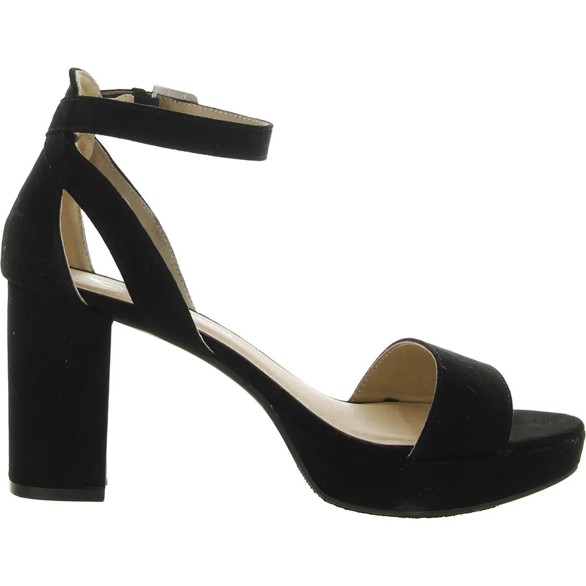 Go On Womens Ankle Strap Heels Block Heel