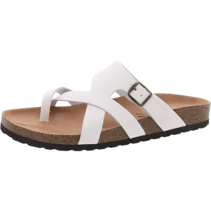 Graph Womens Toe Loop Fai Strappy Sandals