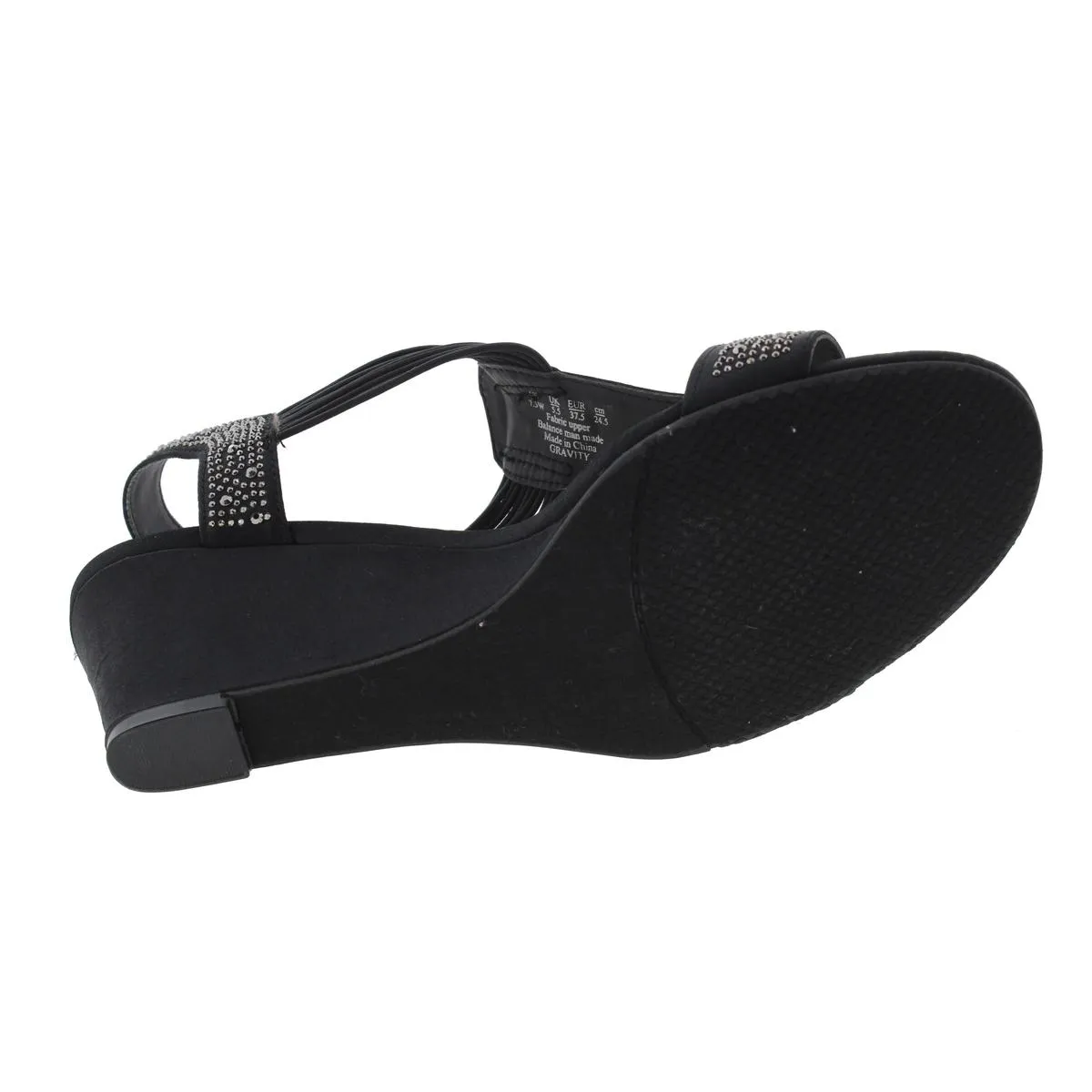 Gravity Womens Open Toe Rhinestone Dress Sandals