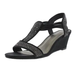 Gravity Womens Open Toe Rhinestone Dress Sandals