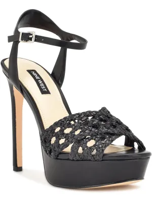 Grecia 2 Womens Woven Ankle Strap Platform Sandals