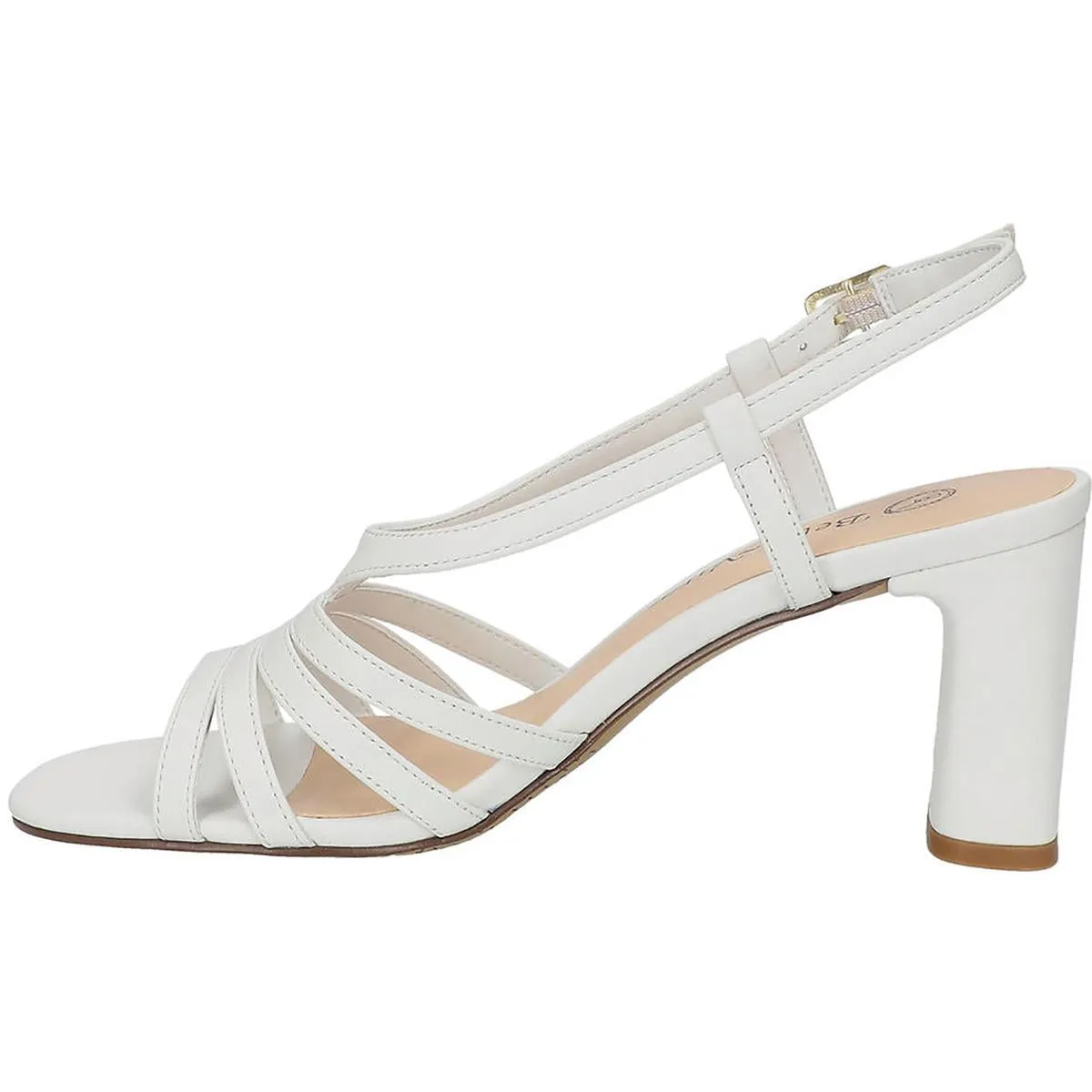 Gretta Womens Leather Strappy Heels