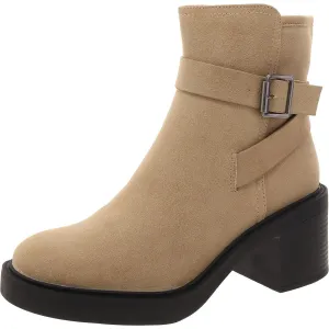 Gryfinn Womens Faux Suede Ankle Booties