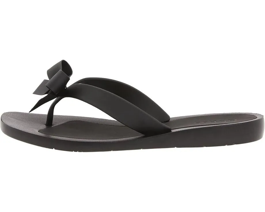 Guess Tutu Bow Flip Flop Women's US 6 Black Rhinestone Slip On Sandals ZPO2254